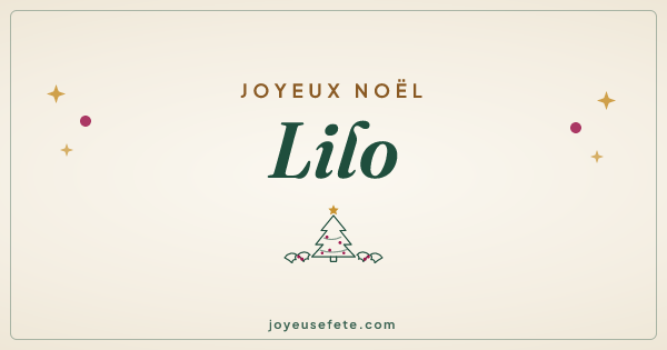 Image « Joyeux Noël Lilo » au format large
