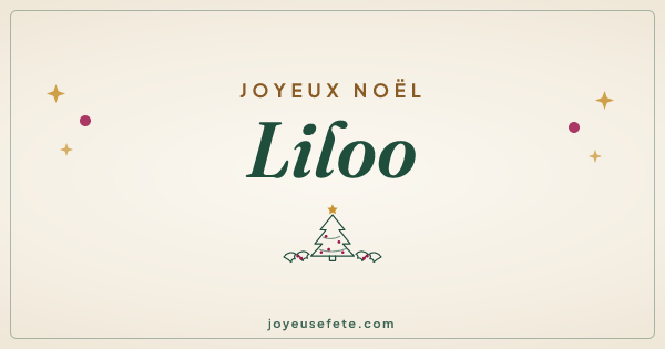 Image « Joyeux Noël Liloo » au format large