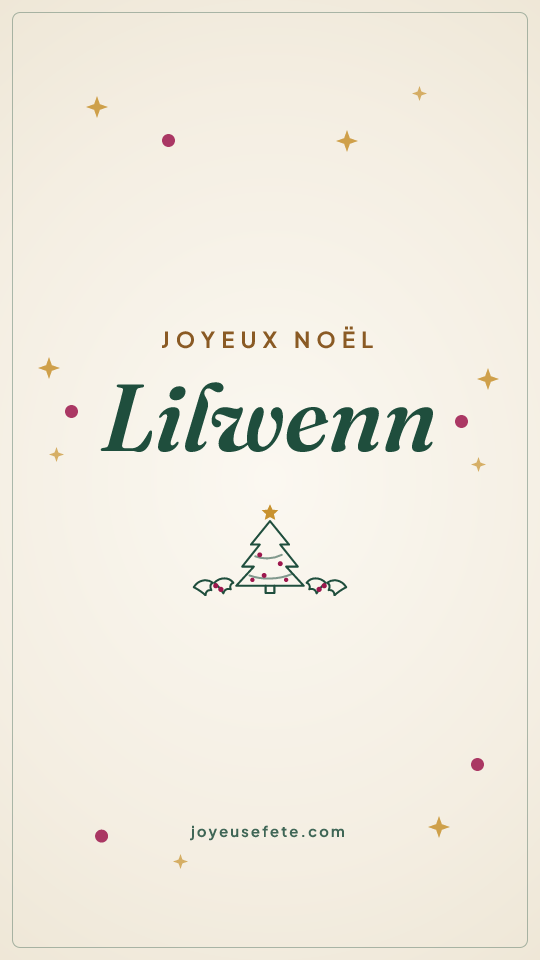 Image « Joyeux Noël Lilwenn » au format story