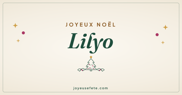 Image « Joyeux Noël Lilyo » au format large