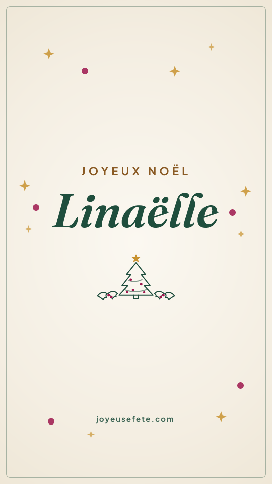 Image « Joyeux Noël Linaëlle » au format story