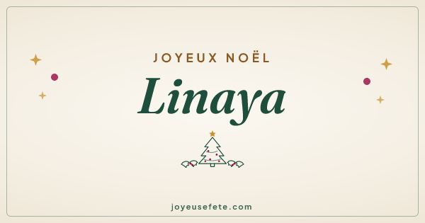 Image « Joyeux Noël Linaya » au format large