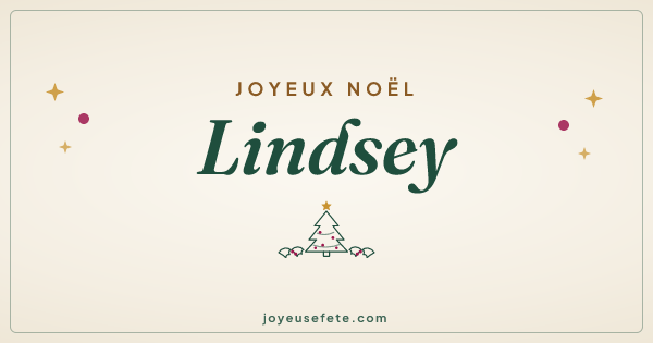Image « Joyeux Noël Lindsey » au format large