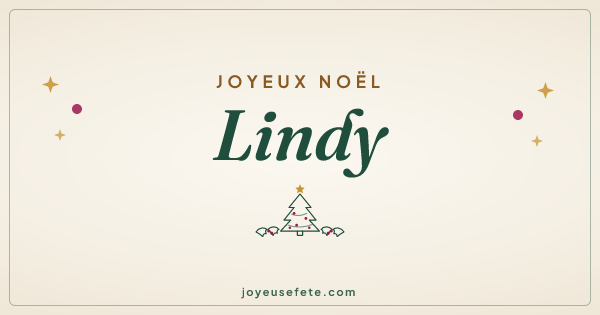 Image « Joyeux Noël Lindy » au format large