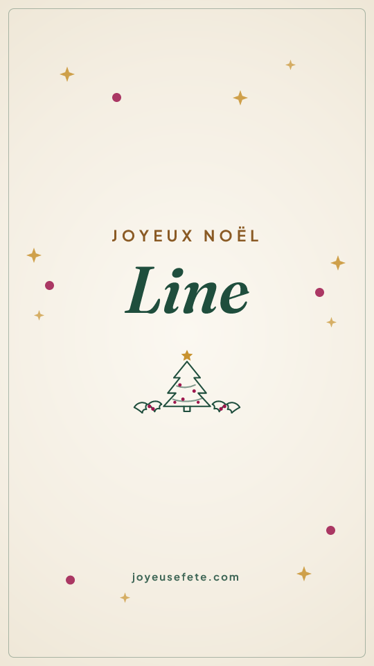 Image « Joyeux Noël Line » au format story