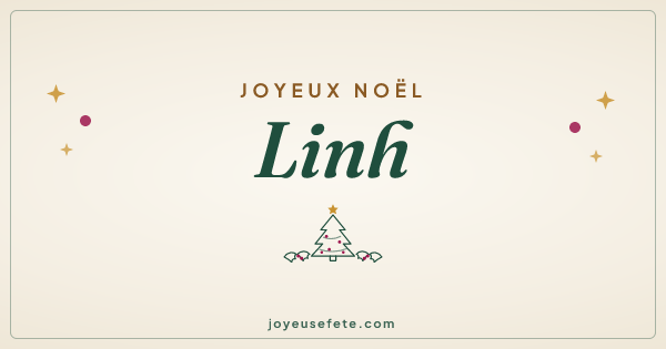Image « Joyeux Noël Linh » au format large