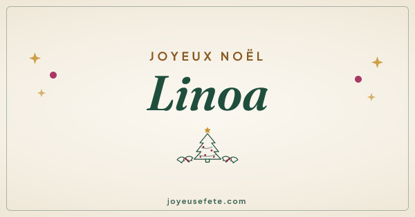 Image « Joyeux Noël Linoa » au format large