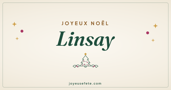 Image « Joyeux Noël Linsay » au format large