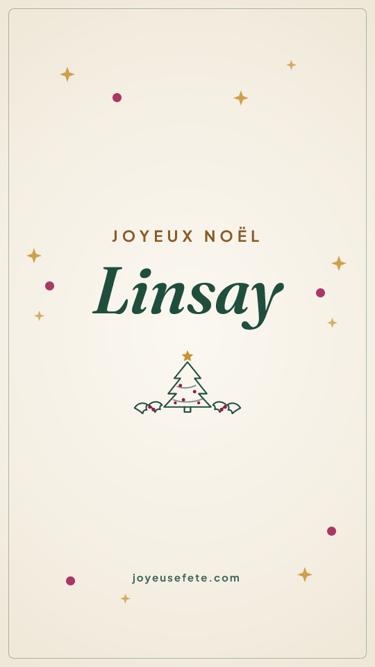 Image « Joyeux Noël Linsay » au format story