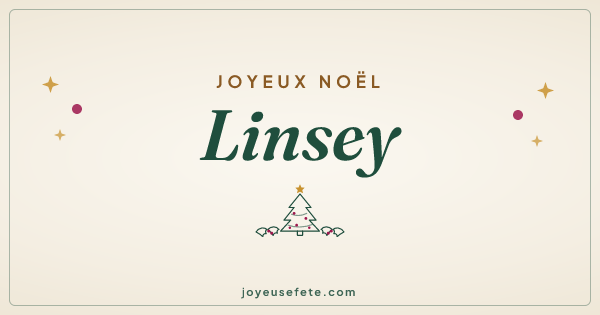 Image « Joyeux Noël Linsey » au format large