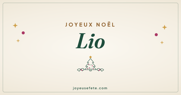 Image « Joyeux Noël Lio » au format large