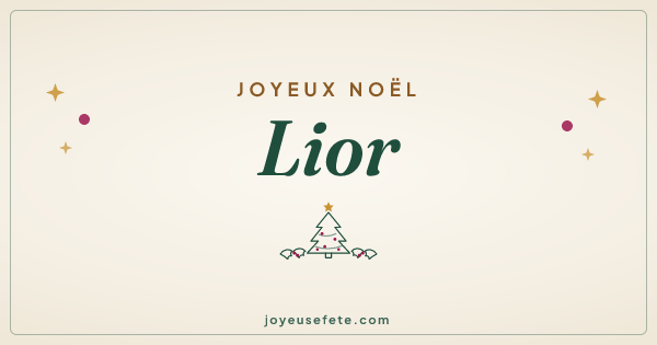 Image « Joyeux Noël Lior » au format large