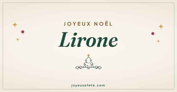 Image « Joyeux Noël Lirone » au format large
