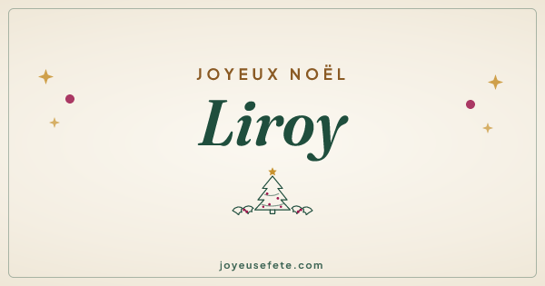 Image « Joyeux Noël Liroy » au format large