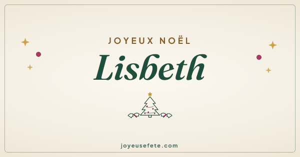 Image « Joyeux Noël Lisbeth » au format large