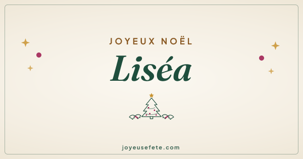 Image « Joyeux Noël Liséa » au format large
