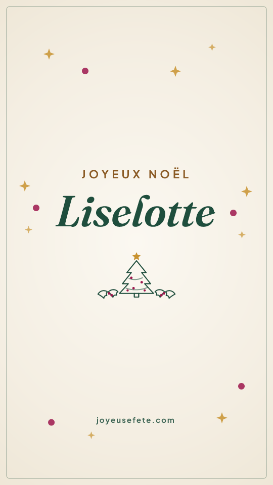 Image « Joyeux Noël Liselotte » au format story