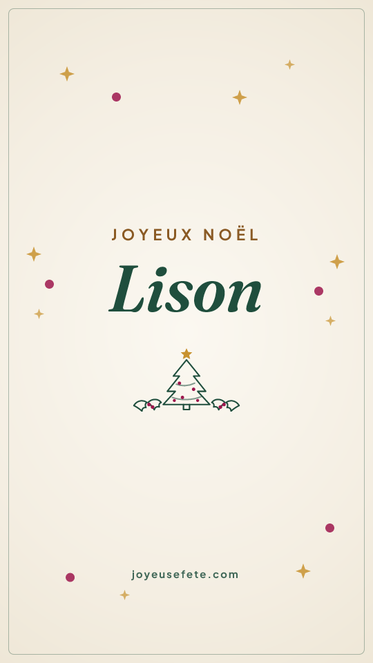 Image « Joyeux Noël Lison » au format story