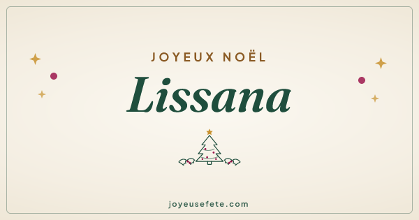 Image « Joyeux Noël Lissana » au format large
