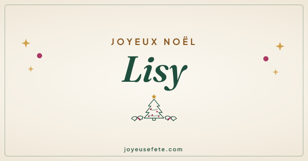 Image « Joyeux Noël Lisy » au format large