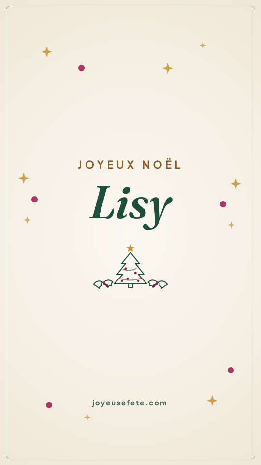 Image « Joyeux Noël Lisy » au format story