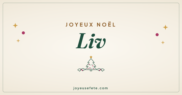 Image « Joyeux Noël Liv » au format large