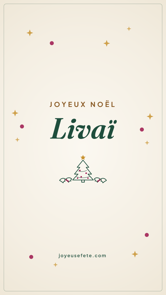 Image « Joyeux Noël Livaï » au format story