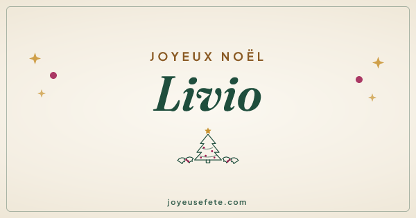 Image « Joyeux Noël Livio » au format large
