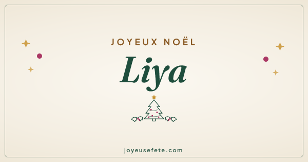 Image « Joyeux Noël Liya » au format large