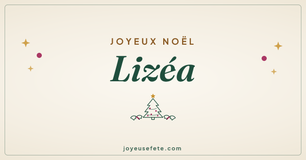 Image « Joyeux Noël Lizéa » au format large