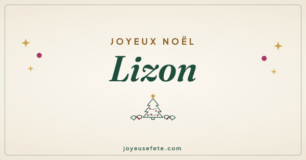 Image « Joyeux Noël Lizon » au format large