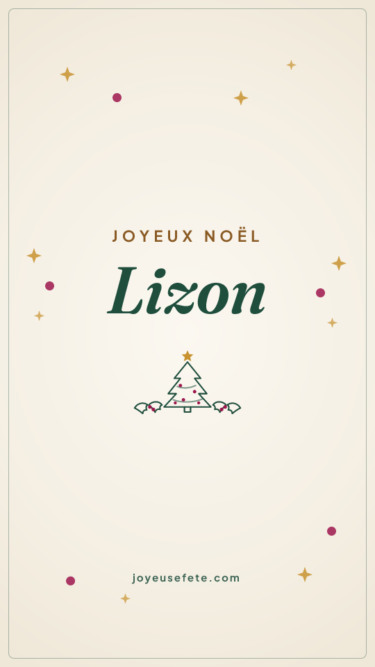 Image « Joyeux Noël Lizon » au format story