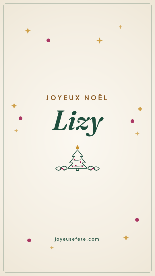 Image « Joyeux Noël Lizy » au format story