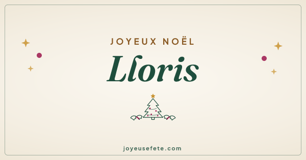 Image « Joyeux Noël Lloris » au format large