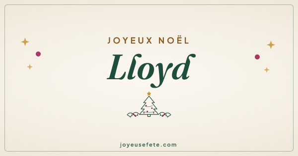 Image « Joyeux Noël Lloyd » au format large