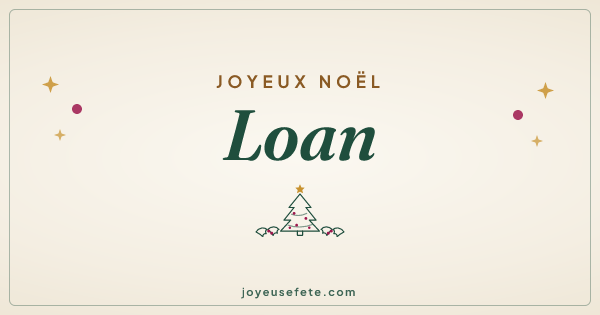 Image « Joyeux Noël Loan » au format large