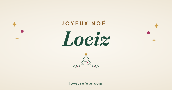 Image « Joyeux Noël Loeiz » au format large