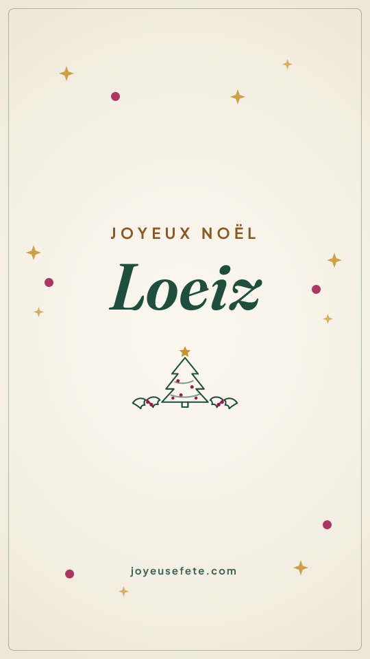 Image « Joyeux Noël Loeiz » au format story