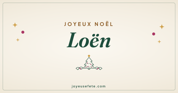 Image « Joyeux Noël Loën » au format large