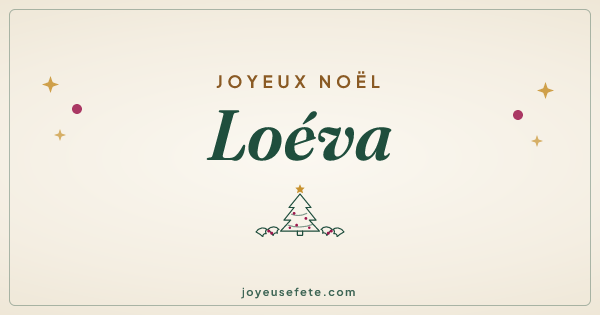 Image « Joyeux Noël Loéva » au format large