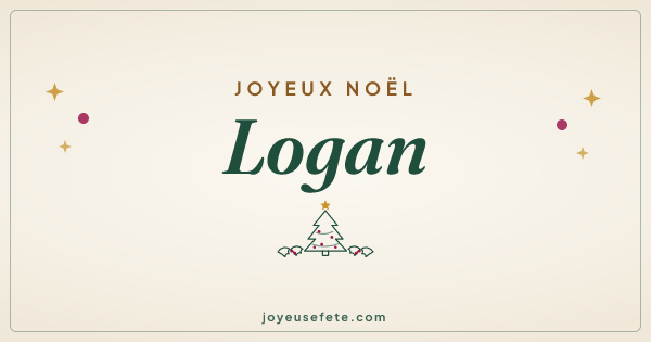 Image « Joyeux Noël Logan » au format large