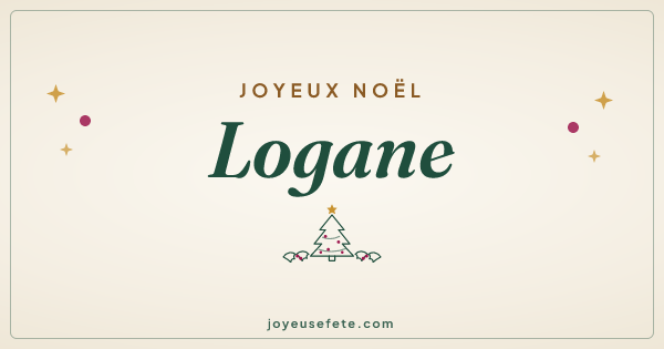 Image « Joyeux Noël Logane » au format large
