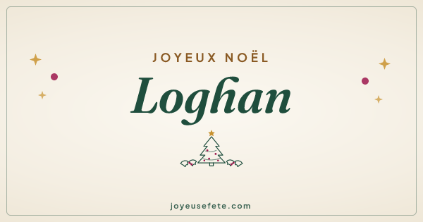 Image « Joyeux Noël Loghan » au format large