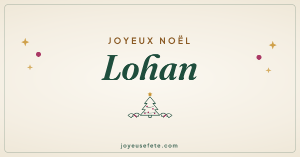 Image « Joyeux Noël Lohan » au format large