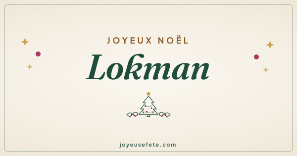 Image « Joyeux Noël Lokman » au format large