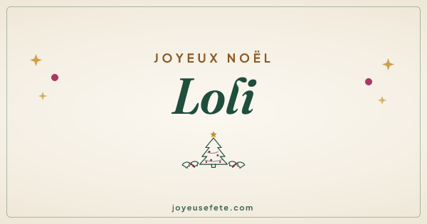 Image « Joyeux Noël Loli » au format large