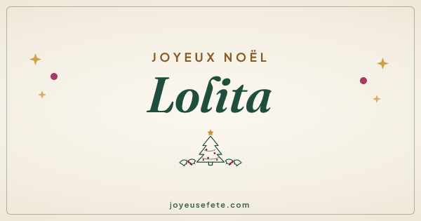 Image « Joyeux Noël Lolita » au format large