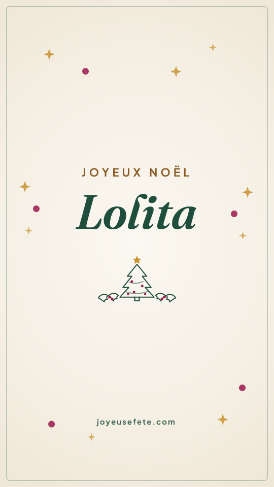 Image « Joyeux Noël Lolita » au format story