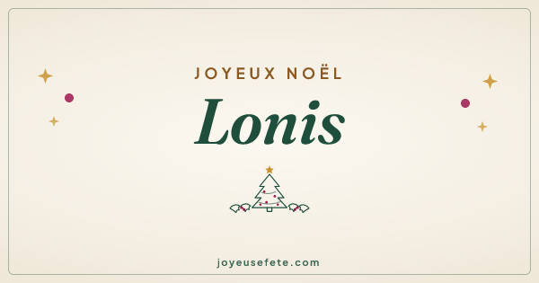 Image « Joyeux Noël Lonis » au format large