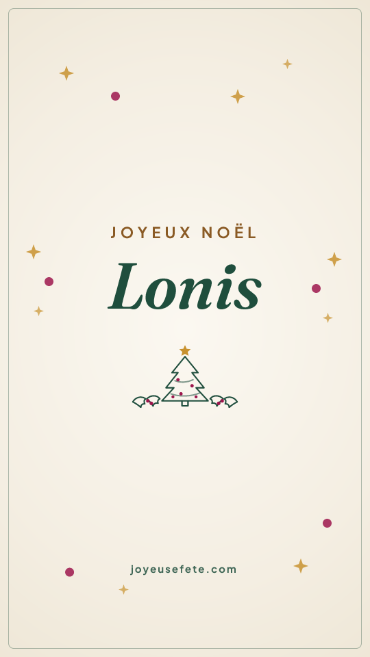 Image « Joyeux Noël Lonis » au format story